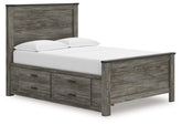 Bay Furniture Gallery - Ashley Furniture - Frandern Bedroom - Full Panel Bed / Black/Gray - B4480B19